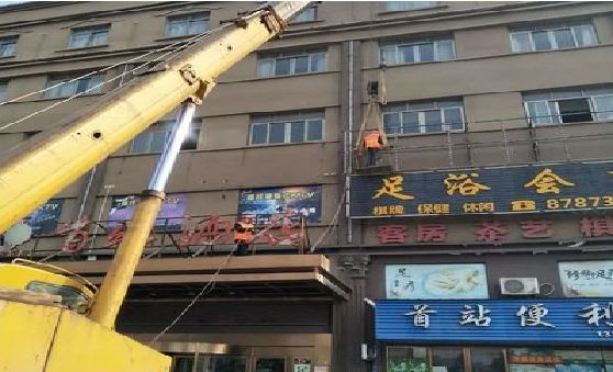 宁南安装较高的门店招牌有什么好的方法？